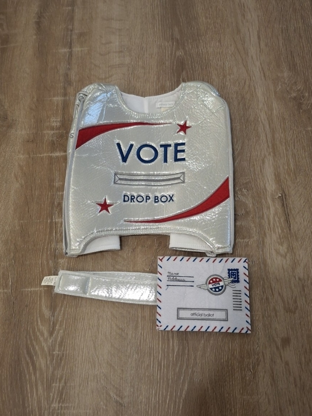 Pottery Barn Kids Vote Drop Box Costume Baby 12-24 Months Ballot Halloween